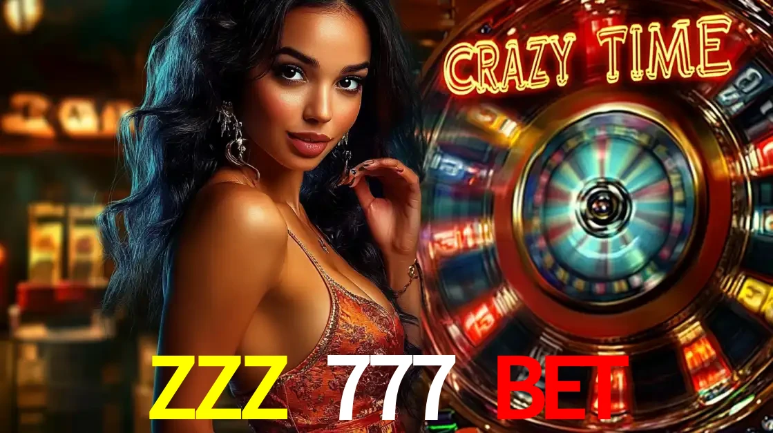 Mulher elegante ao lado da vibrante roda da fortuna do jogo de cassino ao vivo Crazy Time, um dos game shows mais populares e cheios de prêmios do ZZZ 777 BET.
